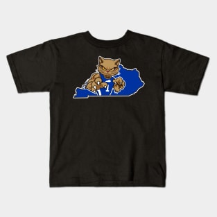 Kentucky Fierce Cat Kids T-Shirt